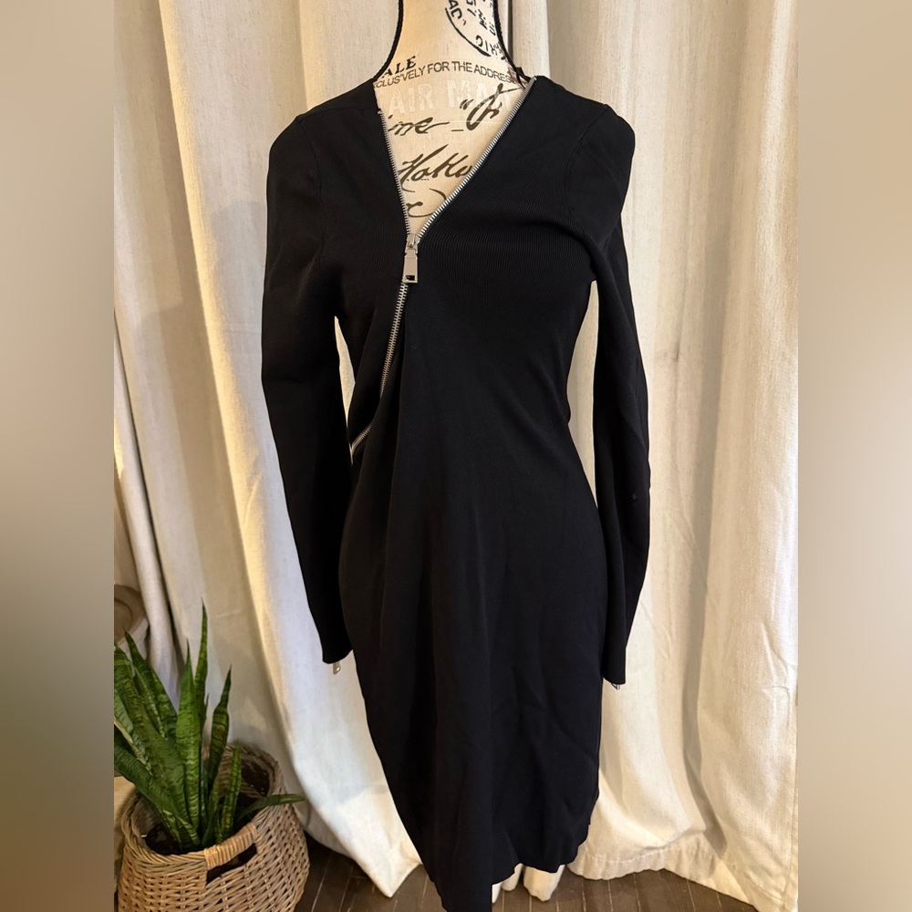 Bar III Black Long Sleeve Dress